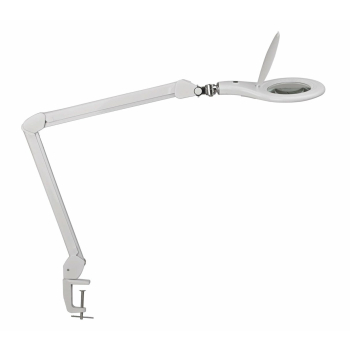 MAUL LED Lupenleuchte Makro mit KlemmfuĂź weiĂź