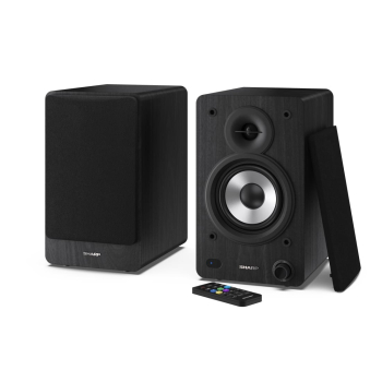 Sharp Bookshelf Speakers 2-drożny Czarny Przewodowy i Bezprzewodowy 60 W