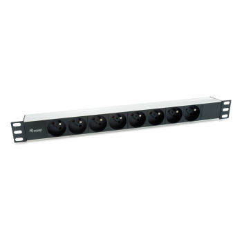 Equip 19" Steckdosenleiste 8xNFC 61-314 FR->St.90Â° si.  Alu.