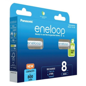 PANASONIC ENELOOP AAA 800 mAh 8 szt