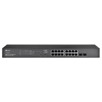 TP-Link TL-SG2218P łącza sieciowe L2/L2+ Gigabit Ethernet (10/100/1000) Obsługa PoE 1U Czarny