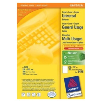 Avery Multi-Function Labels Biały