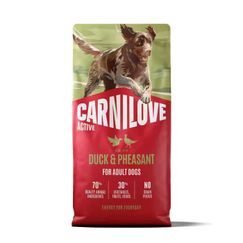 CARNILOVE ACTIVE Dog Dry Made with Duck &  Pheasant for Adult All Breeds 12 kg