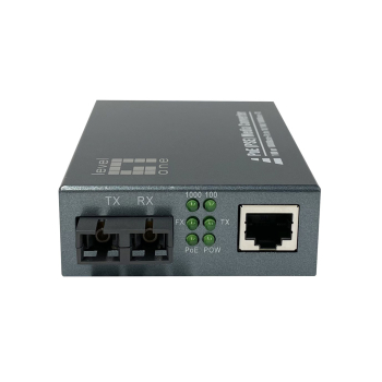 LevelOne Media Konverter RJ45->SC GE MM PoE 30W  850nm  500m