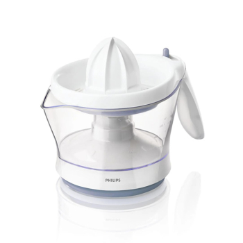 Philips Viva Collection Wyciskarka do cytrusów — 25W/0,6l/reg. il. miąższu/aut. zm. kier.