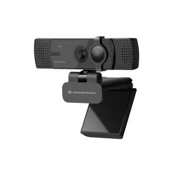 Kamera internetowa Conceptronic AMDIS08B - kolor - 8,3 MP - 3840 x 2160 - 4K - stała ogniskowa - audio - USB 2.0 - MJPEG, YUY2