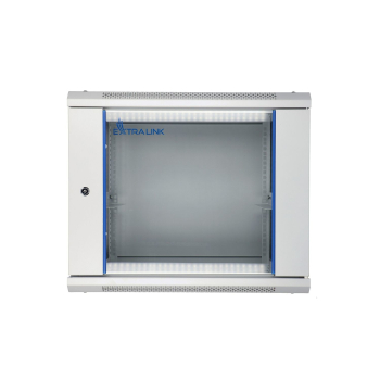 Extralink Szafa rack 9U 600x450 Szara montowana na ścianie