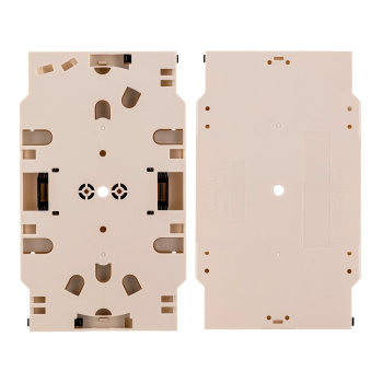 ALANTEC Kaseta (tacka) spawów światłowodowych z uchwytami na 12 / 24 spawy oraz separatorem włókien na wyjściu FOC-12K