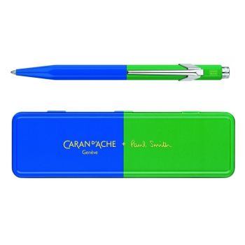 Caran d’Ache Długopis szwajcarski 849 limitowanej Paul Smith, Edycja 4, kolor niebiesko-zielony, Cobalt/Emerald.