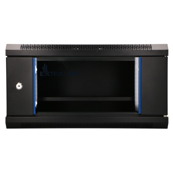 Extralink LITE 4U 530X400 WALL-MOUNTED RACKMOUNT CABINET BLACK Stojak wolnostojący/ścienny/podłogowy Czarny