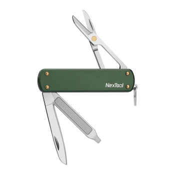 Nóż wielofunkcyjny NexTool Mini Pocket Knife NE0143 4w1 zielony