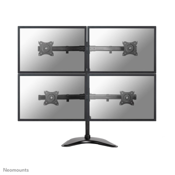 Neomounts NM-D335D4BLACK uchwyt / stojak do monitorów 68,6 cm (27") Biurko Czarny