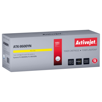 Activejet ATK-8600YN Toner (zamiennik Kyocera TK-8600Y; Supreme; 20000 stron; żółty)