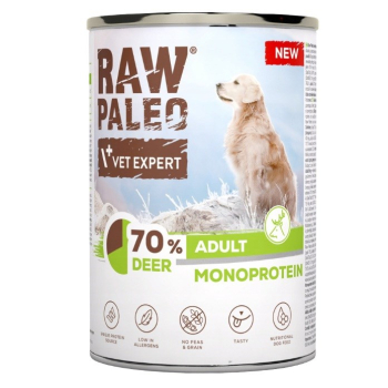 VetExpert Raw Paleo Jeleń dorosły pies puszka 400g