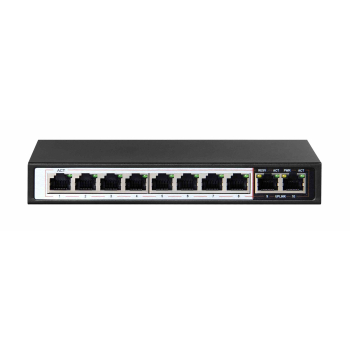 Extralink Switch PoE CERES 8x 100Mb/s PoE/PoE+, 2x RJ45 Uplink 100Mb/s, 96W