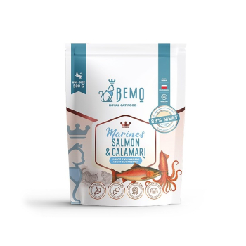 Bemo Cat Marines Salmon & Calamari – karma sucha dla kota z łososiem i kalmarami 500g