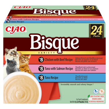 INABA CAT CIAO BISQUE TUNA,BEEF,CHICK 24x40g
