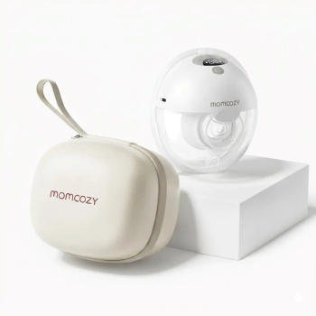 Momcozy M5 Smart Wearable Breast Pump – | Laktator muszlowy | Sterowanie aplikacją, bezprzewodowy, pojedynczy, kolor szary