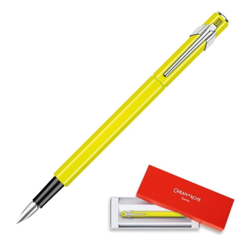 Caran d’Ache Pióro wieczne 849 Fluo Line, kolor żółty, stalówka M.