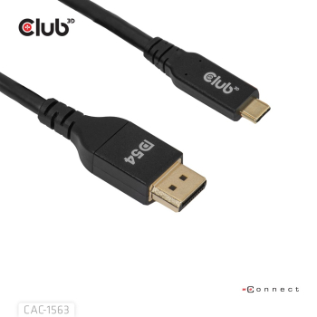 Club3D Kabel   USB Typ C   DP 2.1        2m 8K120Hz St/St