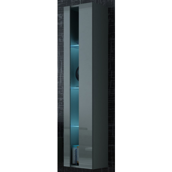 Regał VIGO NEW 180/40/30 szary/szary połysk