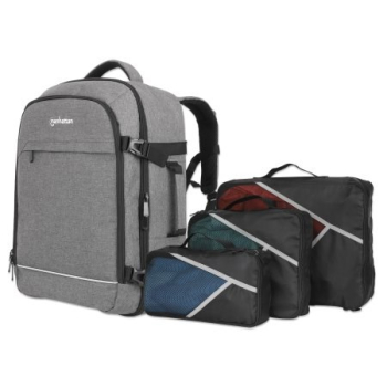 Manhattan 440370 torba na laptop 43,9 cm (17.3") Plecak Szary