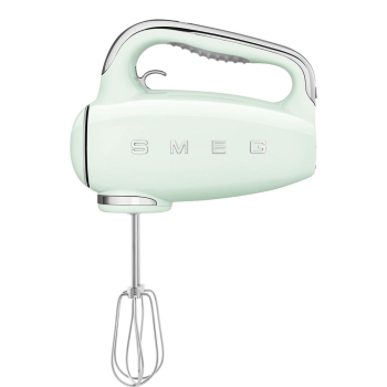 Mikser ręczny Smeg HMF01PGEU w stylu retro z lat 50. Pastelowa zieleń