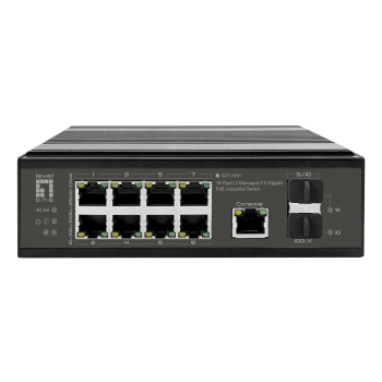 LevelOne Industr.PoE+Switch  8x2.5G PoE/2x1G/10G SFP+Uplinks