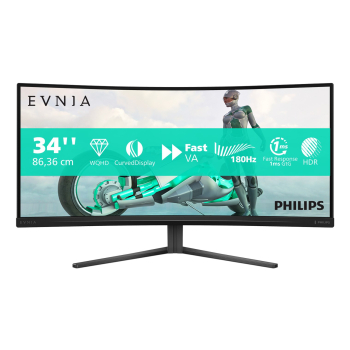 Monitor komputerowy Philips Evnia 34M2C3500L/00 86,4 cm (34") 3440 x 1440 px Wide Quad HD LCD Czarny