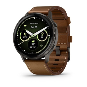 Garmin Venu 4 3,56 cm (1.4") AMOLED 45 mm Cyfrowy 454 x 454 px Ekran dotykowy Czarny Wi-Fi GPS