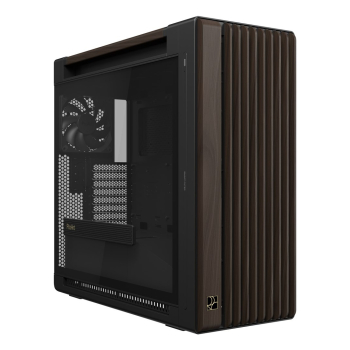 ASUS ProArt PA602 Wood Edition Modern Black - Tempered Glass Panel Midi Tower Czarny, Drewno