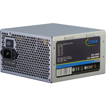 Inter-Tech Coba CES-350B moduł zasilaczy 350 W 20+4 pin ATX ATX Srebrny