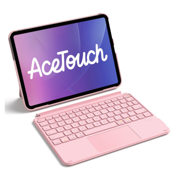 inateck Keyboard Ace Touch iPad 11"/Air 4-5 Com. QWERTZ pink