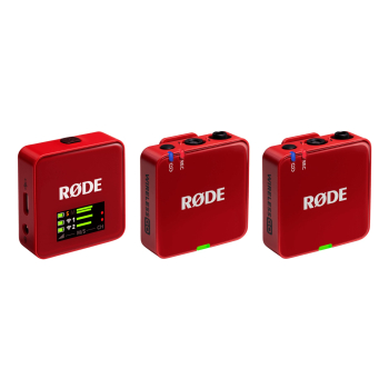 RODE Wireless GO III Red - system mikrofonów bezprzewodowych (czerwony)