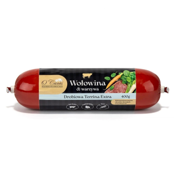 O'Canis Wołowina Warzywa - Drobiowa Terrina Extra dla psa 400g