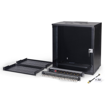 DIGITUS Netzwerk-Set 483 mm (19") - 12HE, 540x400 mm (BxT)sw