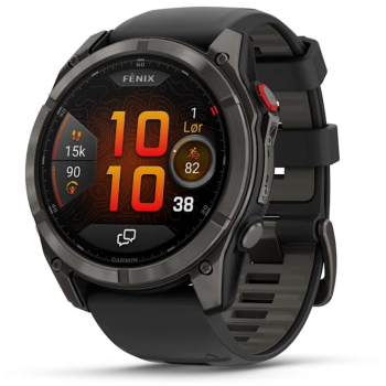 Garmin fenix 8 Pro 3,56 cm (1.4") AMOLED 51 mm Cyfrowy 454 x 454 px Ekran dotykowy Czarny, Szary, Tytan Wi-Fi GPS