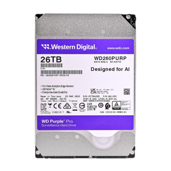Dysk HDD WD Purple Pro WD260PURP (26 TB ; 3.5"; 512 MB; 7200 obr/min)