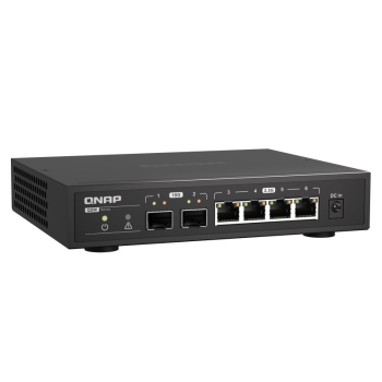 Qnap QSW-2104-2S, 4 x 2.5GbE, 2x 10GbE SFP+, unmanaged switch