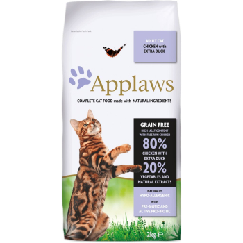 APPLAWS CAT Kurczak i Kaczka - karma dla kota z wysoką zawartością mięsa - 7,5kg