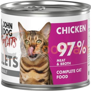 JD for CATS DOROSŁY KURCZAK filety KARMA MOKRA 140g