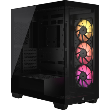 iCUE LINK 3500X RGB Tempered Glass Mid-Tower, Black