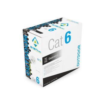 ALANTEC Kabel sieciowy U/UTP kat.6, zewnętrzny suchy, PE 305m