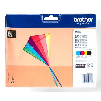Brother LC-223VALBP nabój z tuszem 4 szt. Oryginalny Czarny, Cyjan, Purpurowy, Żółty