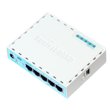 Router Mikrotik hEX (RB750Gr3) Total Ethernet  Ports:5; Architecture:MMIPS; CPU core:2