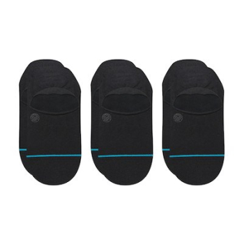 Stance Icon No Show 3 Pack Skarpety do tenisówek Czarny 3 par(y)