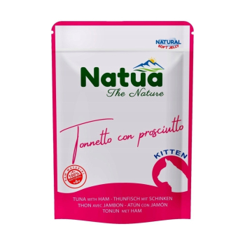 Natua Natural tuńczyk z szynką mokra karma dla kociąt 70g