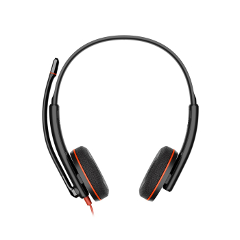 Poly Blackwire 3225 Stereo USB-C Headset +3.5mm Plug +USB-C/A Adapter (Bulk)
