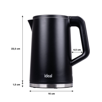 IDEAL CZAJNIK 1,7 L,STALOWY ŚRODEK, MOC 1500 W, CZ