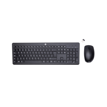 Zestaw klawiatura + mysz HP 230 Wireless Mouse and Keyboard Combo bezprzewodowe czarne 18H24AA#ABB